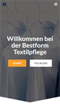 Mobile Screenshot of bestform-textilpflege.de